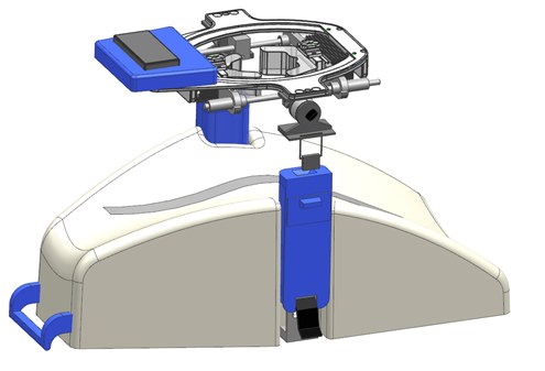 Patello device, CAD rendering